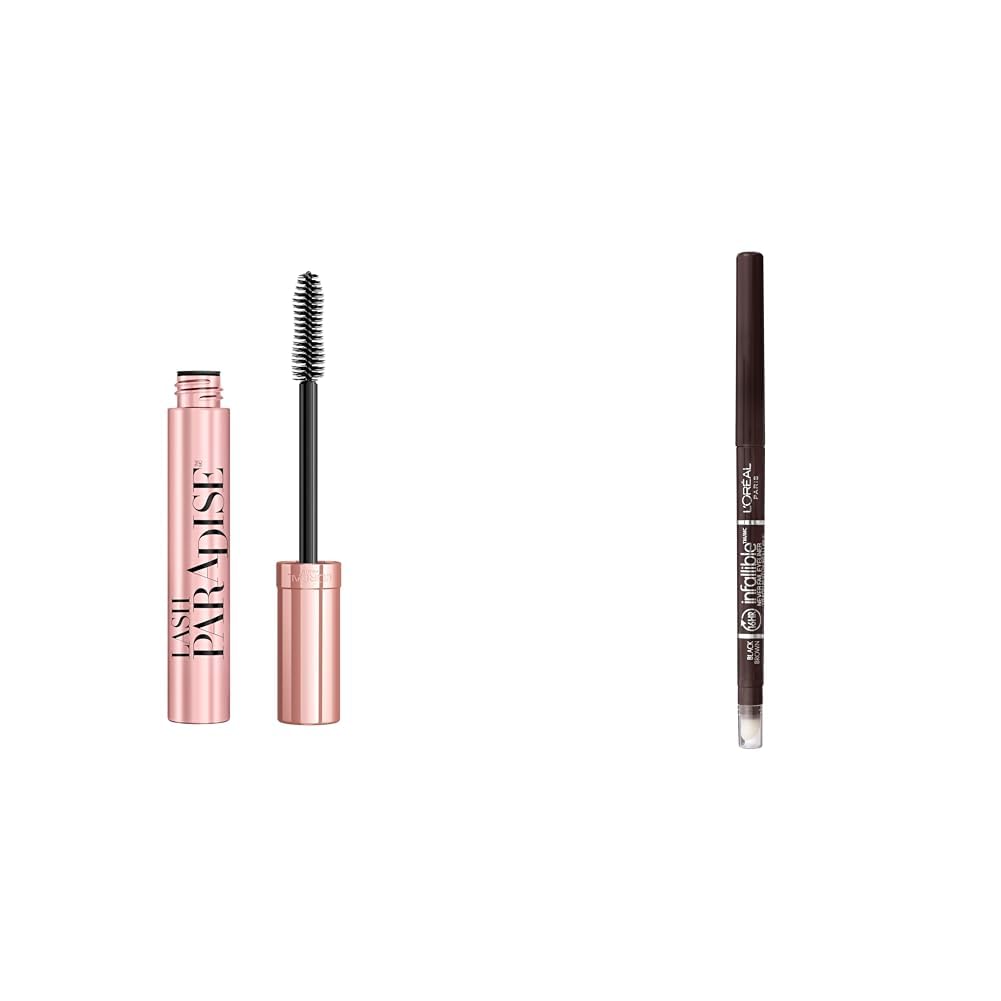 L'Oreal Paris Makeup Voluminous Lash Paradise Mascara, Voluptuous Volume, Intense Length, Feathery Soft Full Lashes, No 