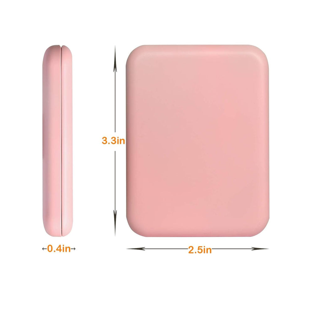 Kintion Pocket Mirror, 1X/3X Magnification LED Compact Travel Makeup Mirror with Light for Purse, 2-Sided, Portable, Fol