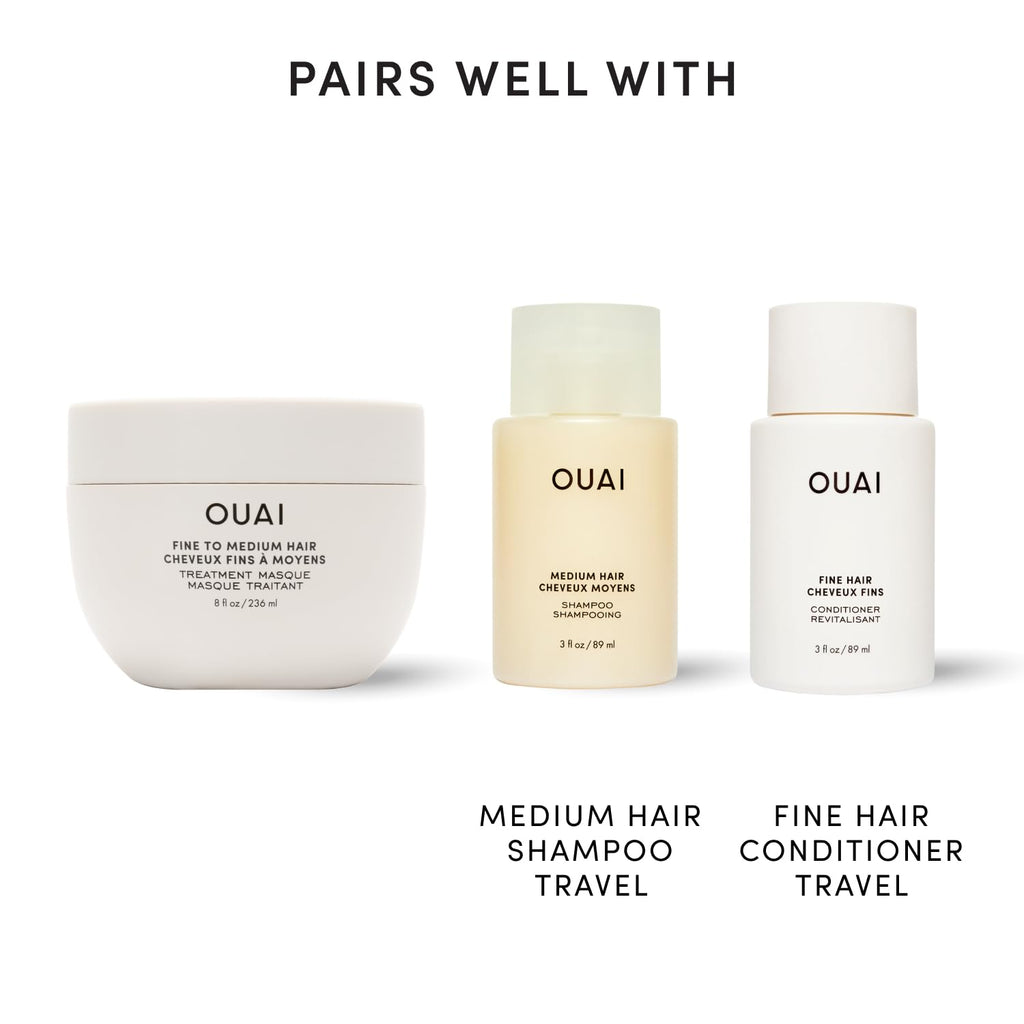 OUAI Lightweight Hydrating Hair Mask for Fine to Medium Hair, 8 oz
