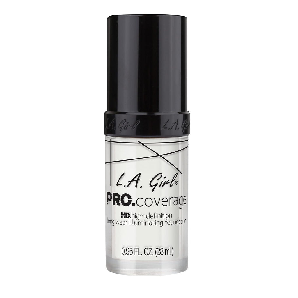 L.A. Girl Pro Coverage Liquid Foundation, White, 0.95 Fl Oz