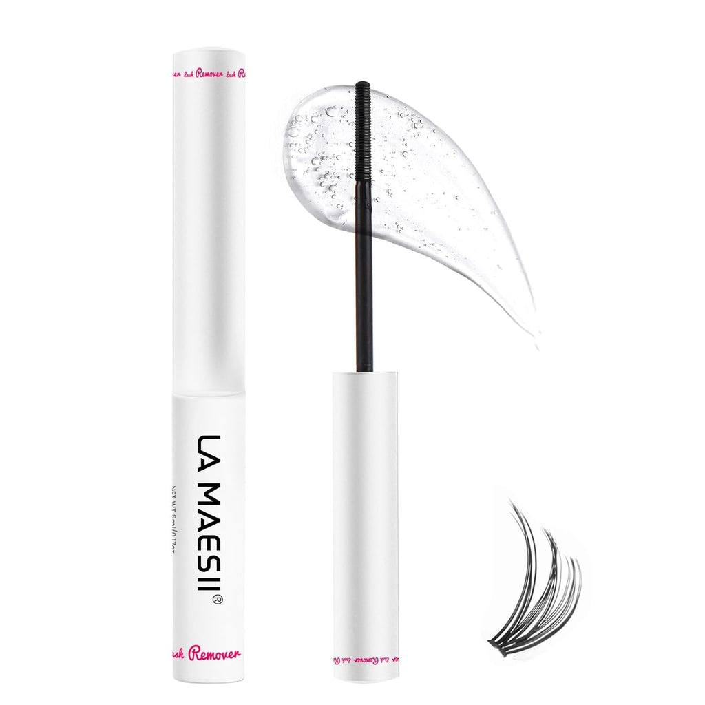 LA MAESII Lash Cluster Glue, 2 in 1 Lash Bond and Seal, Black Eyelash Glue