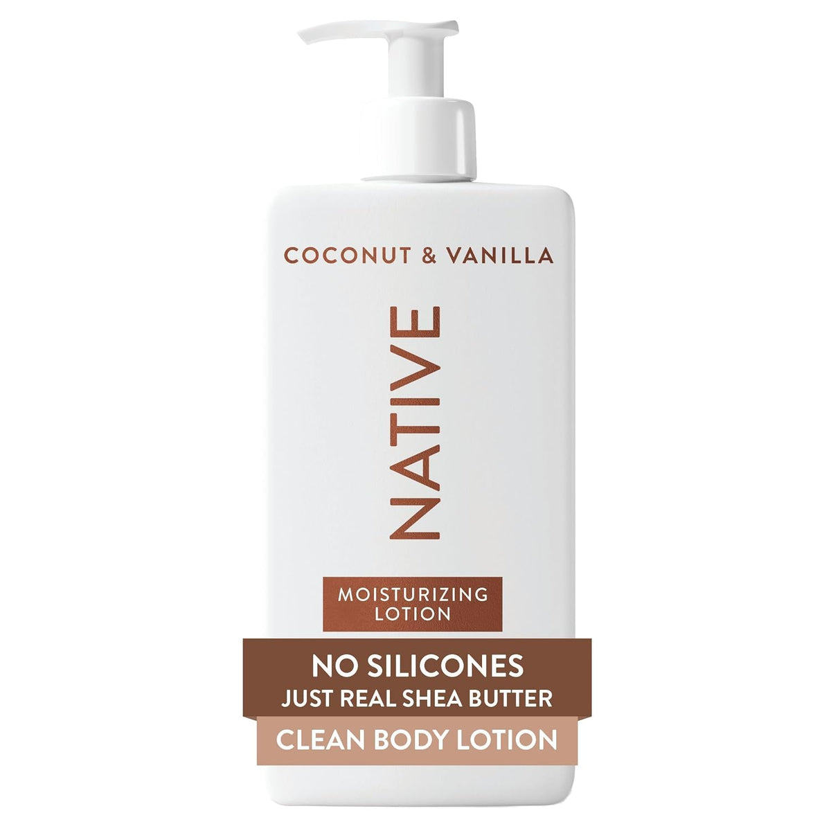 Native Body Lotion for Women & Men, Coconut & Vanilla Scent, 16.5 fl oz