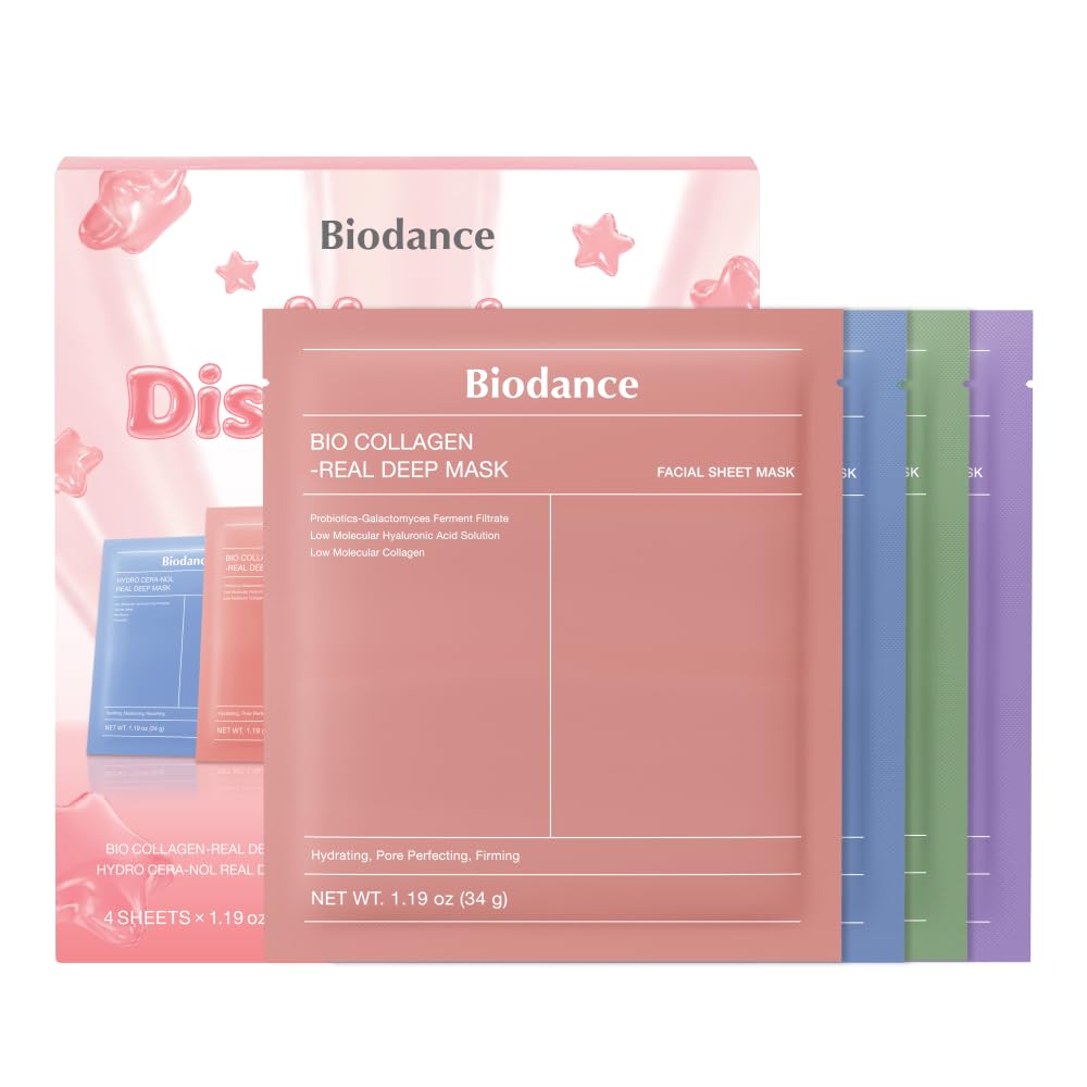 BIODANCE Bio-Collagen Real Deep Mask for Hydrating & Plumping (4ea)