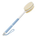 Back Scrubber Anti Slip for Shower, Shower Brush Long Handle with Stiff and Soft Bristles, Body Exfoliator for Bath or D
