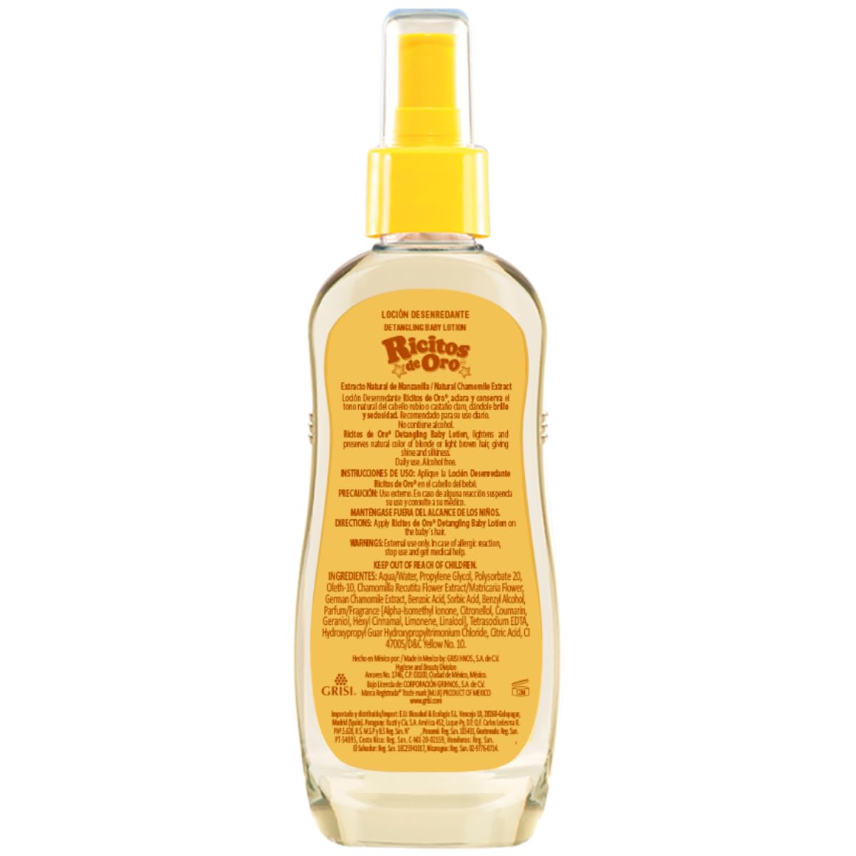 Ricitos de Oro Clarifying Lotion Chamomile Goldilocks 125 Ml, Colour, 125 Ml, Pack of/Pack, Yellow