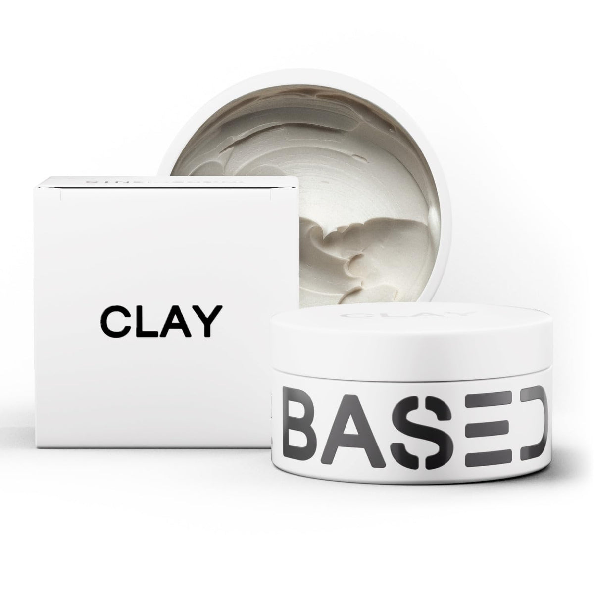 BASED Hair Clay for Men, Premium Hair Clay with Strong Hold, Texturizing Finish, & Low Shine, Hair Styling for Medium, T