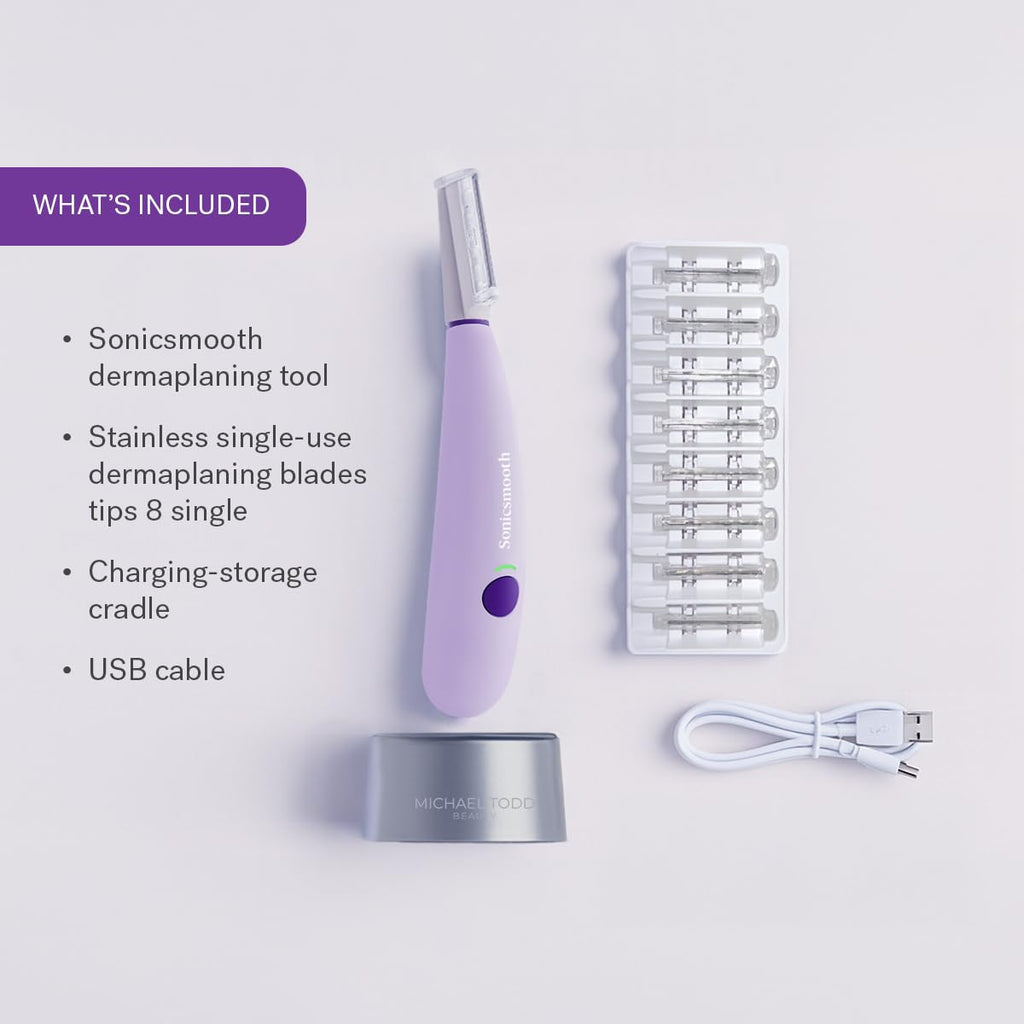 Michael Todd Beauty Sonicsmooth Dermaplane Razor for Women Face