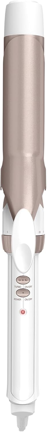 Conair Curling Iron, Double Ceramic, 1-in. Barrel, White/Rose Gold