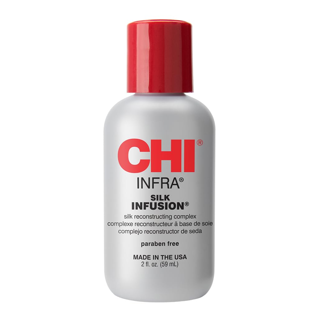 CHI Infra Silk Infusion, Silk Reconstructing Leave-In Hair Treatment, 2 Oz