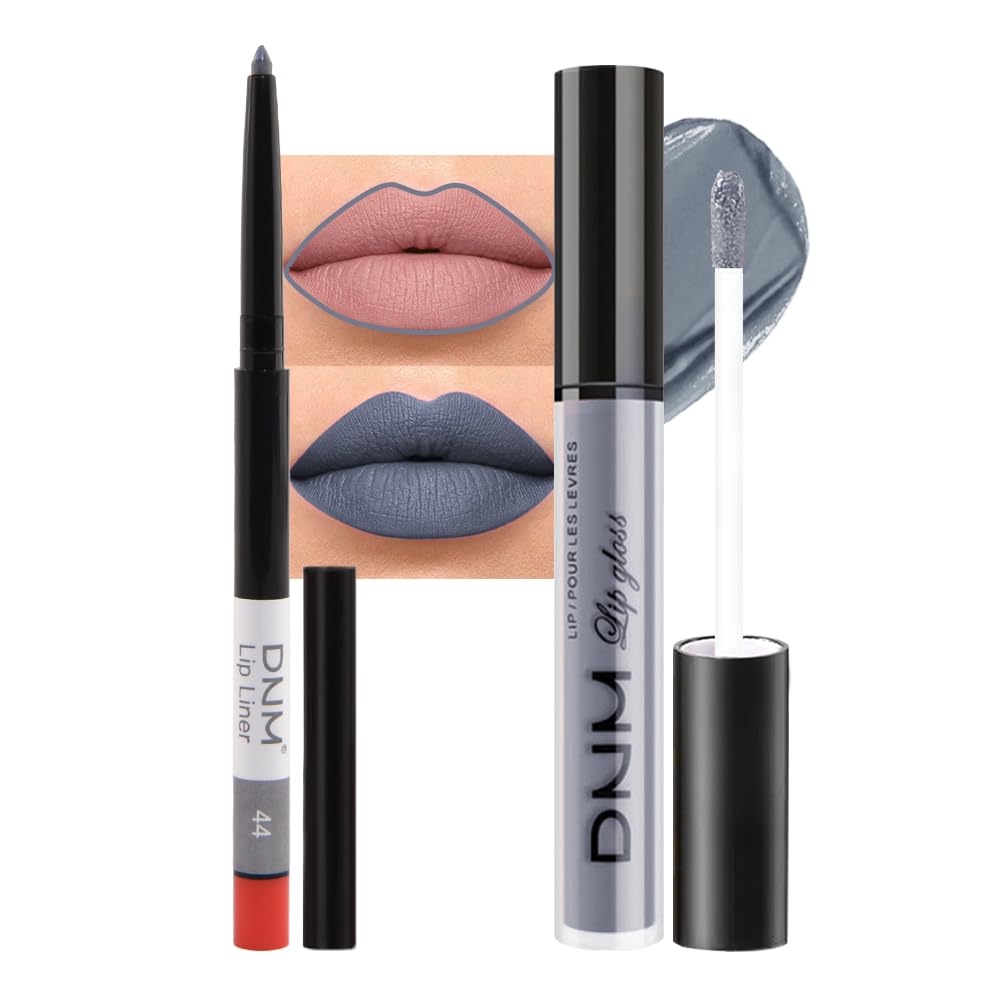 evpct 3Pcs Dark Black Green Purple Matte Liquid Lipstick Lip Stain Sets for Women Long Lasting Waterproof, 24 Hours Goth