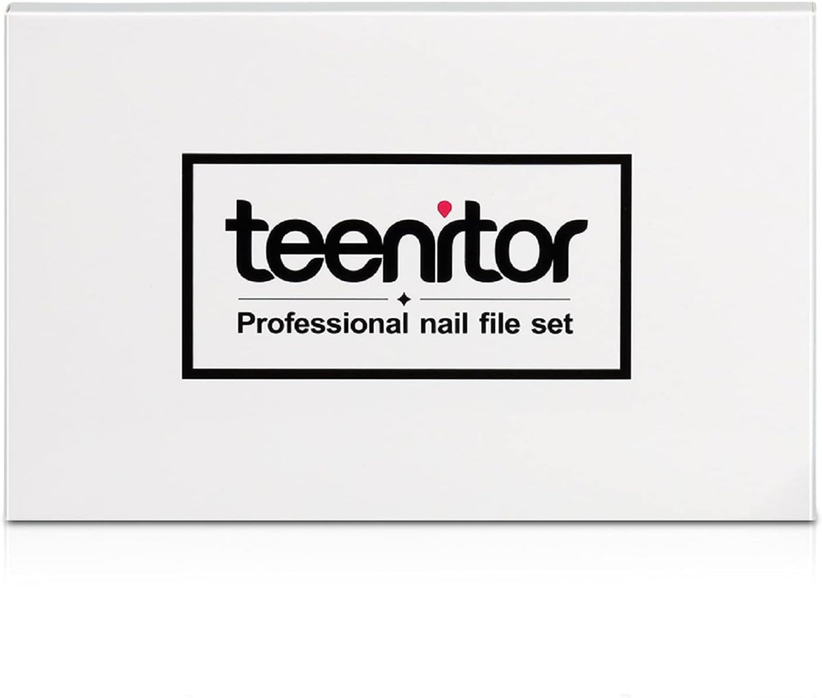 Teenitor Nail File Nail Buffer, 6 pcs Nail Files and Buffers for Natural Nails, Emery Boards for Nails, Nail Buffer and 