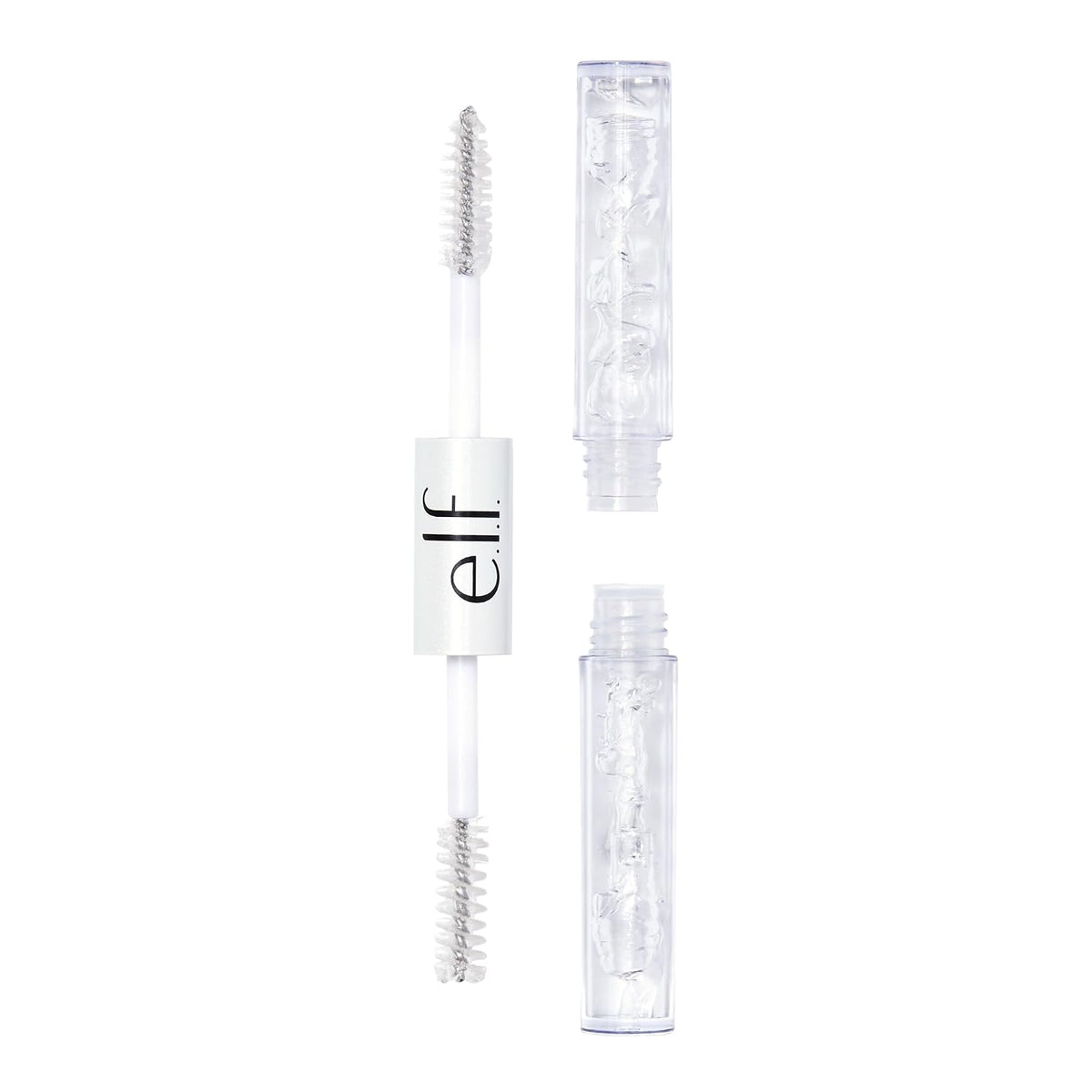 e.l.f. Clear Lash & Brow Mascara Gel, Dual-Sided Flexible Hold, Long-Lasting Clear Formula for Natural-Looking Brows & D