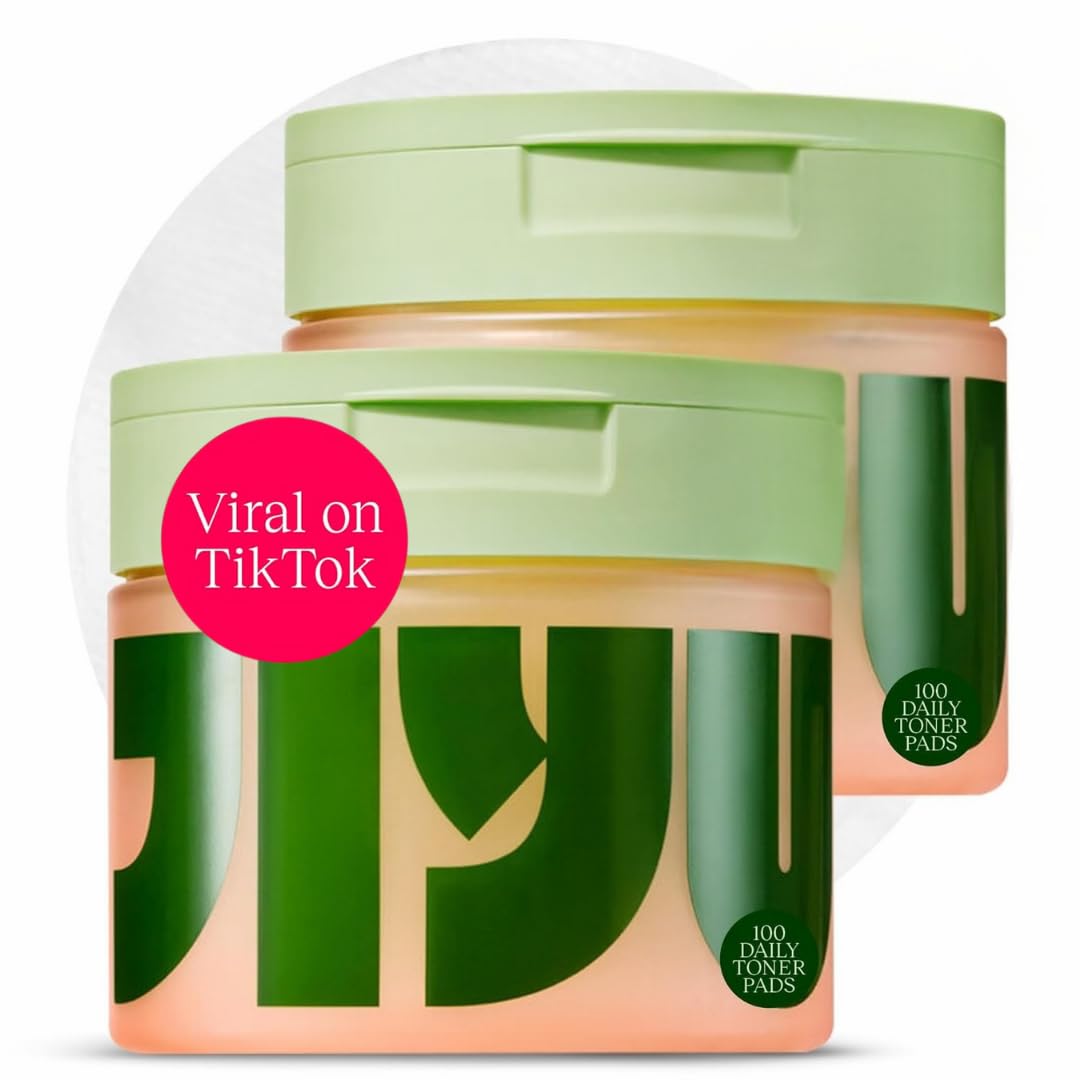 JIYU Toner Pads - Korean Skincare for Dark Spots, Wrinkles & Dull Skin - Hydrating Facial Treatment with Snail Mucin, Ni
