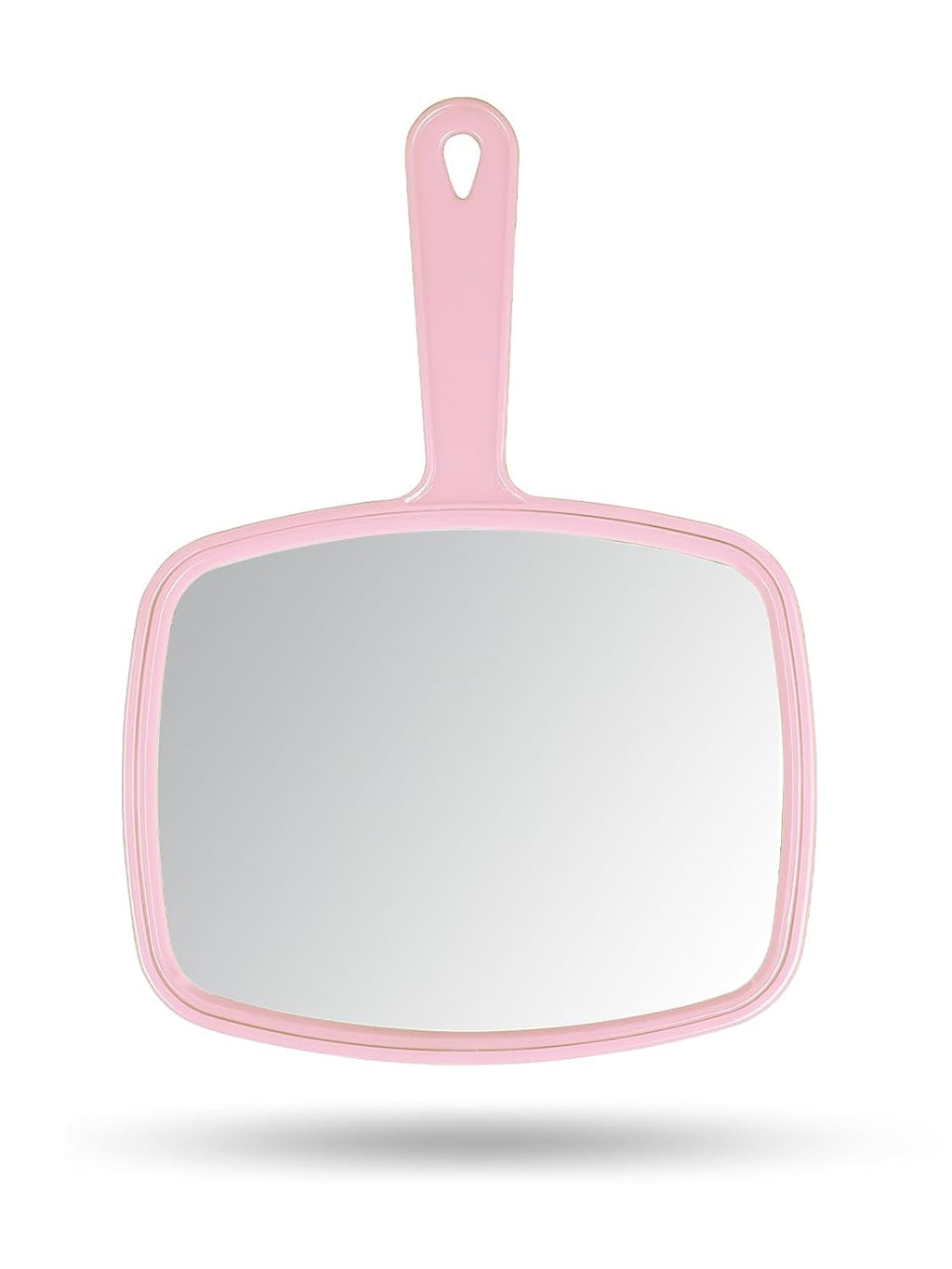 Gladmart 10.3" L x 7.4" W Hand Mirror with Handle, Pink