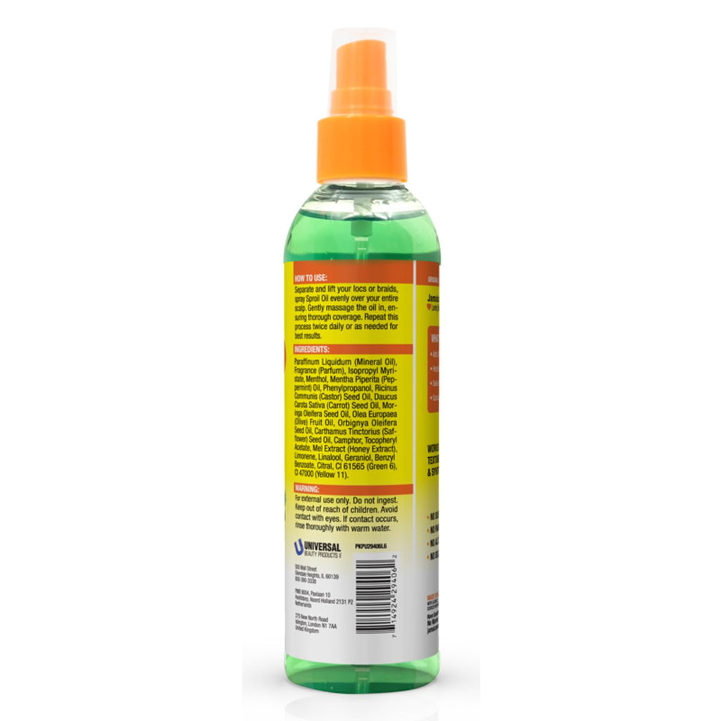 Jamaican Mango & Lime Love Your Locs Lightweight Spray Oil – Nourishing Shine & Scalp Relief for Locs, Braids, Twists, C
