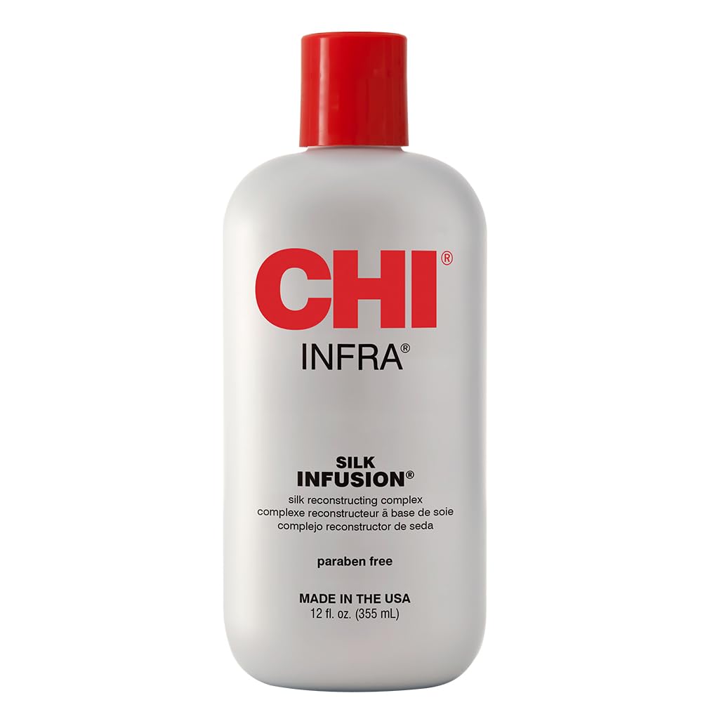 CHI Infra Silk Infusion, Silk Reconstructing Leave-In Hair Treatment, 2 Oz