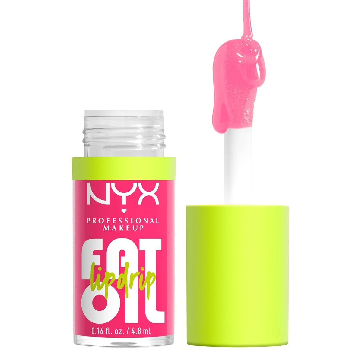 NYX PROFESSIONAL MAKEUP Fat Oil Lip Drip, Moisturizing Lip Oil Gloss, Vegan Tinted Formula, Up to 12 HR Hydration - Miss