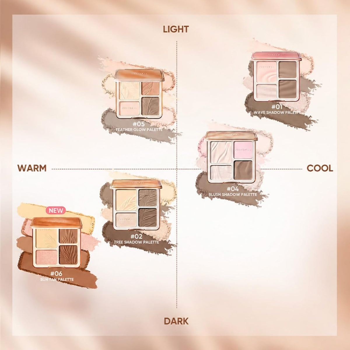 JUDYDOLL Contour Palette Highlighter Makeup Korean Makeup (02 Tree)