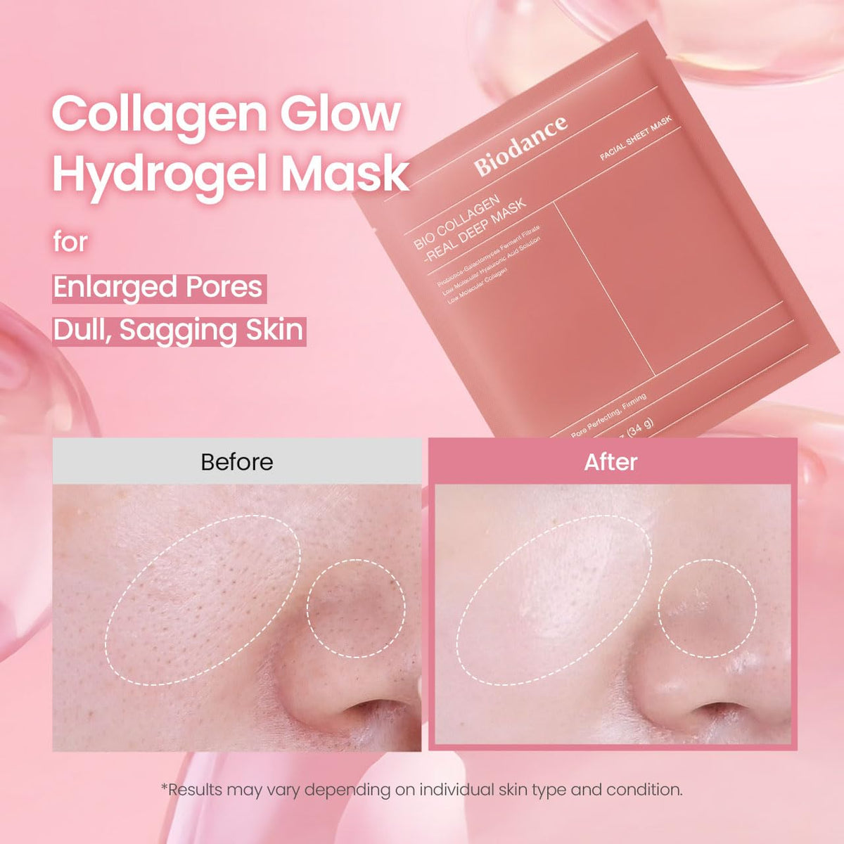 BIODANCE Bio-Collagen Real Deep Mask for Hydrating & Plumping (4ea)