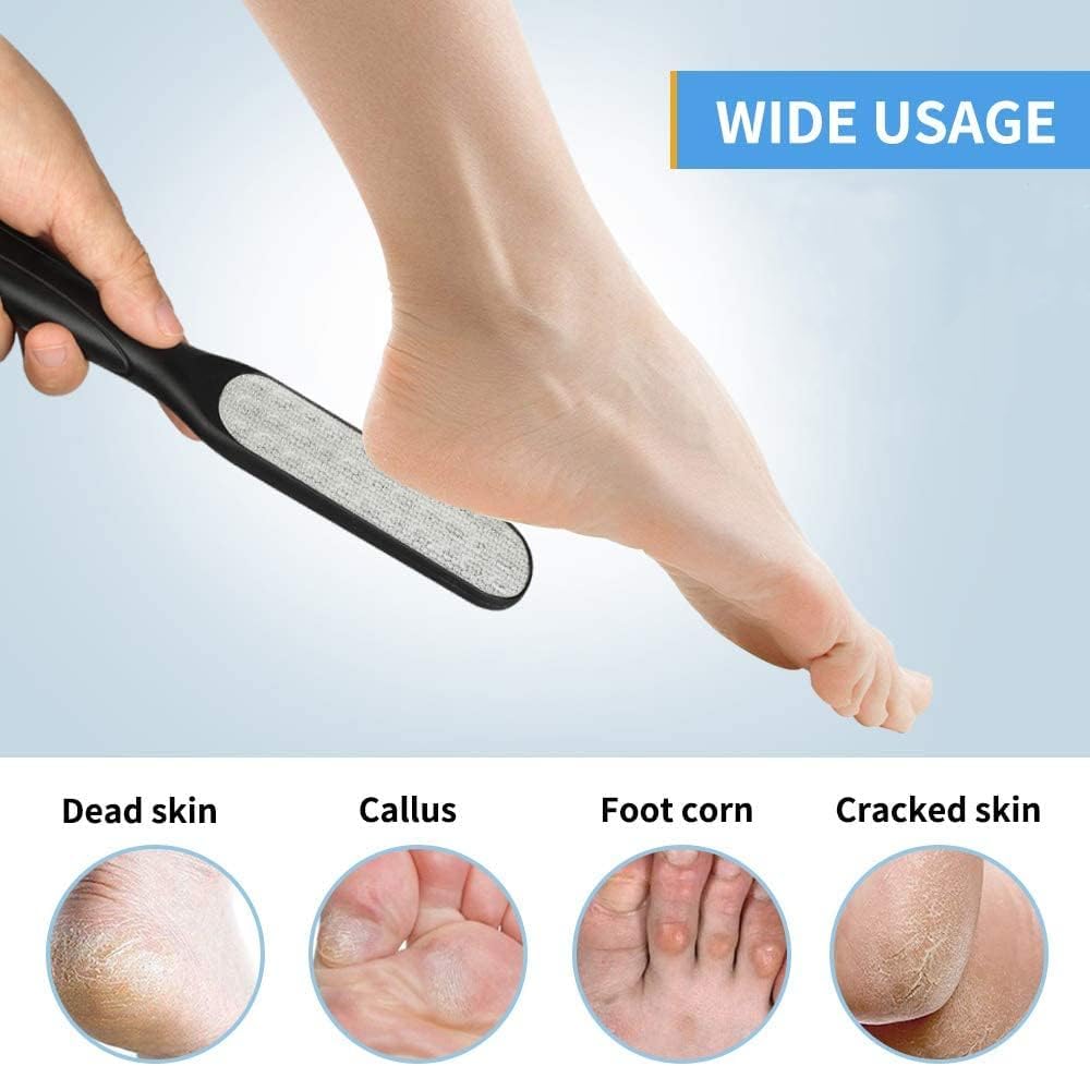2 Pack Foot Files Callus Remover Foot Rasp Dual Sided Foot File