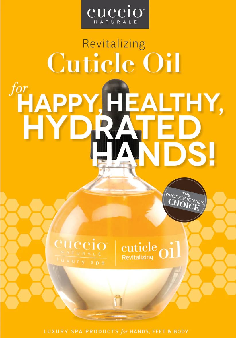 Cuccio Naturale Revitalizing- Hydrating Oil For Repaired Cuticles Overnight - Remedy For Damaged Skin And Thin Nails - P