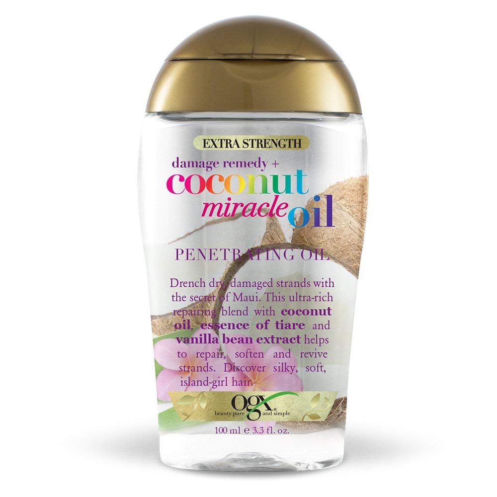 OGX Extra Strength Damage Remedy + Coconut Miracle Hair Oil, 3.3 fl. oz