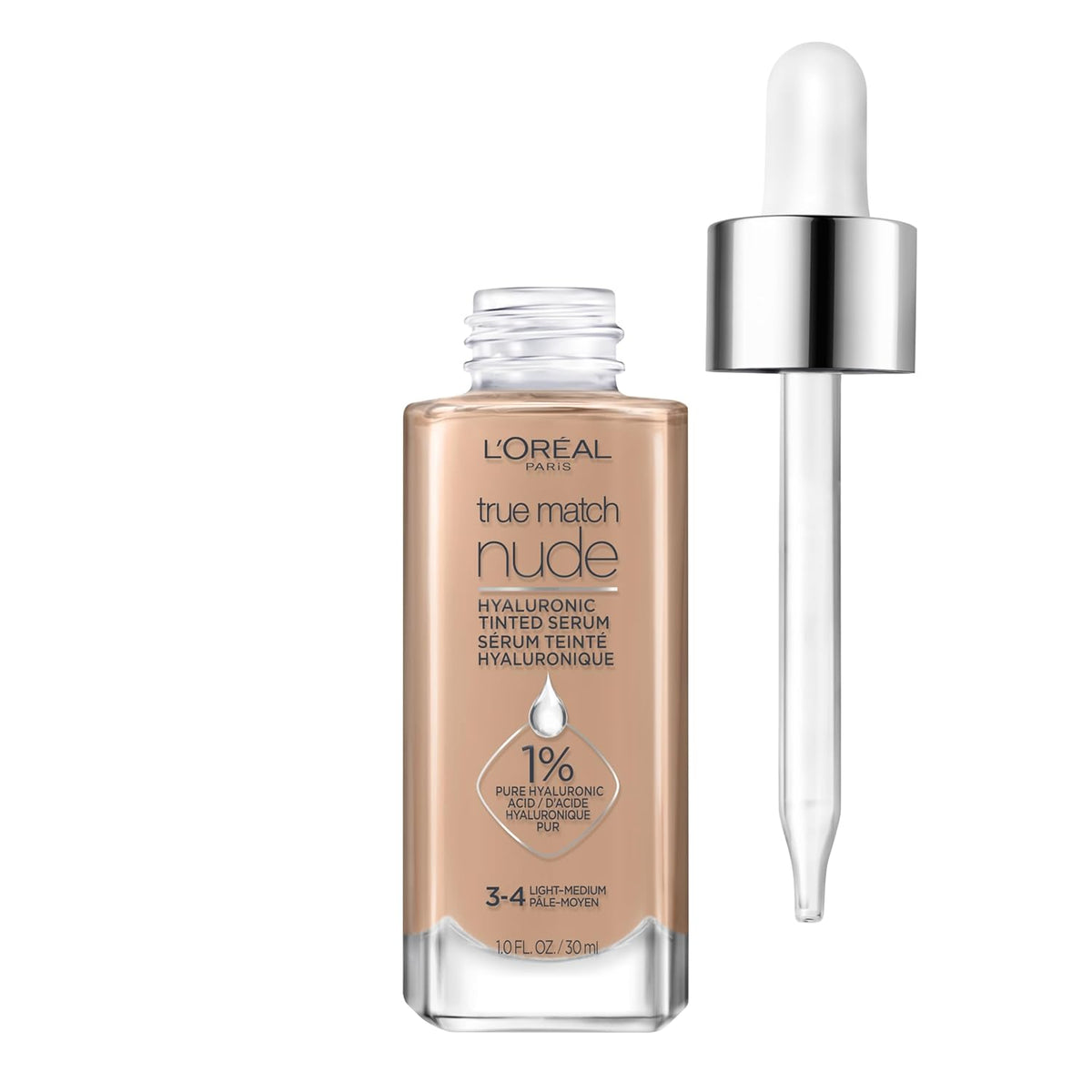 L'Oreal Paris True Match Nude Tinted Serum Foundation, Light 2-3