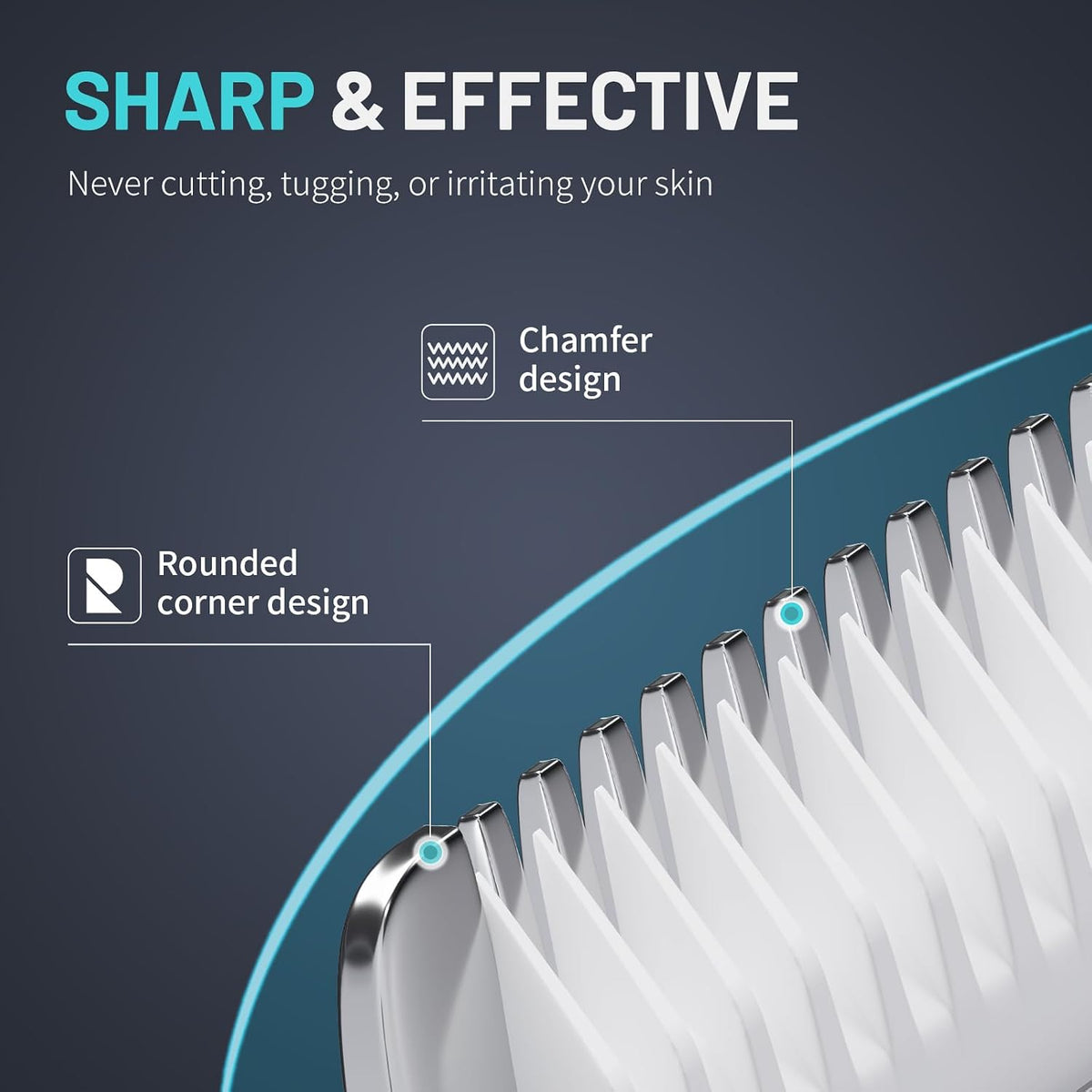PRITECH Manscape Body Hair Trimmer - Waterproof Pubic Hair Ball Trimmer, Ceramic Blade Shavers Electric Razors for Men w