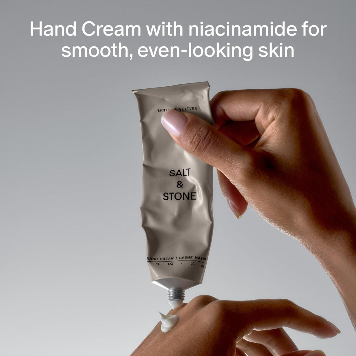 Salt & Stone Hand Cream, Hand Lotion, Women & Men, Santal & Vetiver 2 fl oz