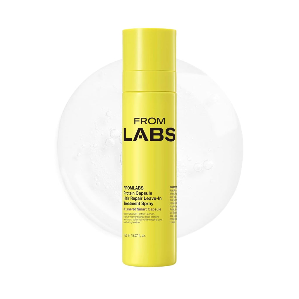 FROMLABS Protein Leave-In Conditioner Spray | Heat Protectant, Keratin Anti-Frizz Detangler for Damaged, Dry, Curly & Wa