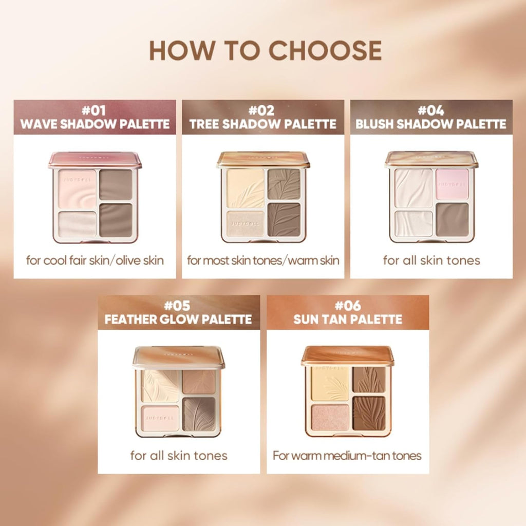JUDYDOLL Contour Palette Highlighter Makeup Korean Makeup (02 Tree)