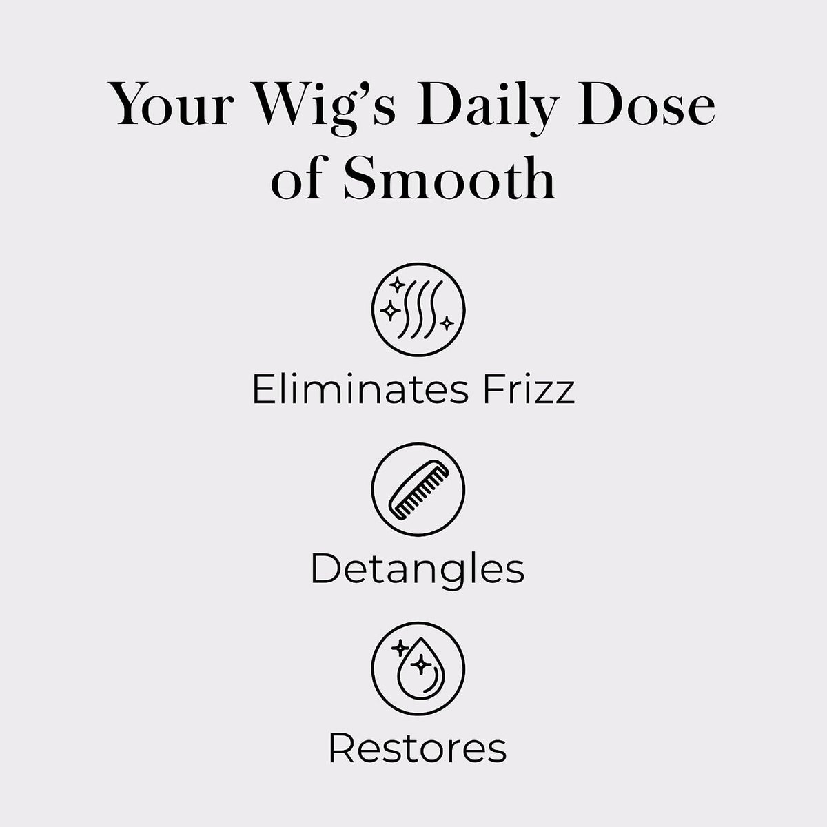 Jon Renau HD Smooth Detangler for Synthetic Wigs, 2 Ounce
