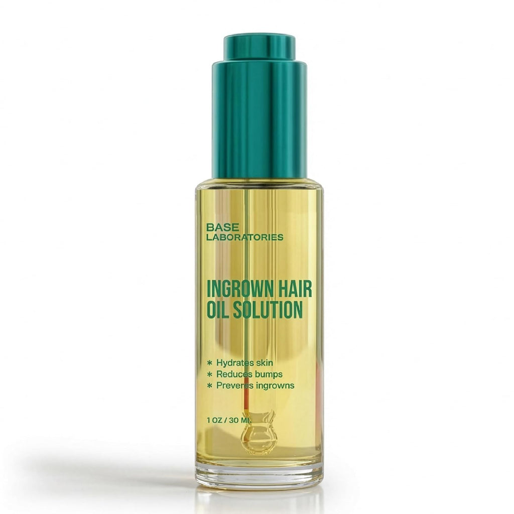 BASE LABORATORIES Ingrown Hair Treatment Oil, After Shave Serum Razor Bumps