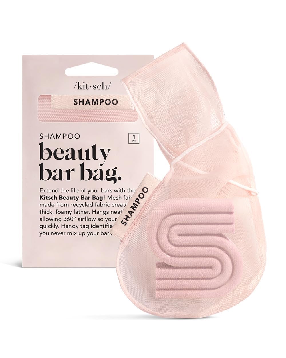 Kitsch Soap Saver Bag – Patented Mesh Bag Soap Holder – 2pc Set