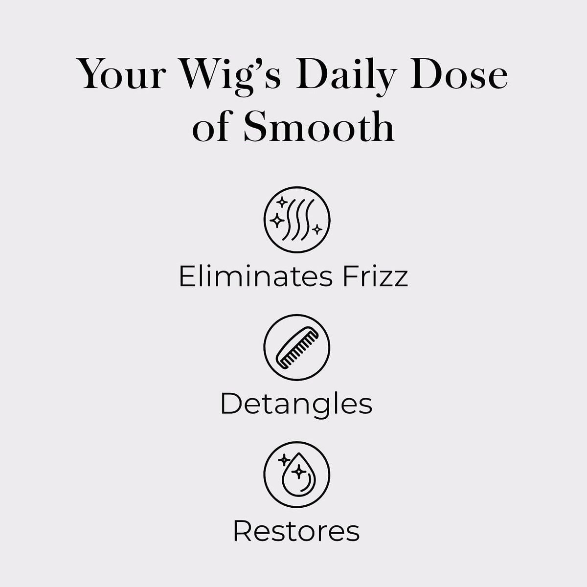Jon Renau HD Smooth Detangler, Leave In Detangler Spray for Synthetic Wigs and Hair Extensions, Frizz Reducing Detanglin