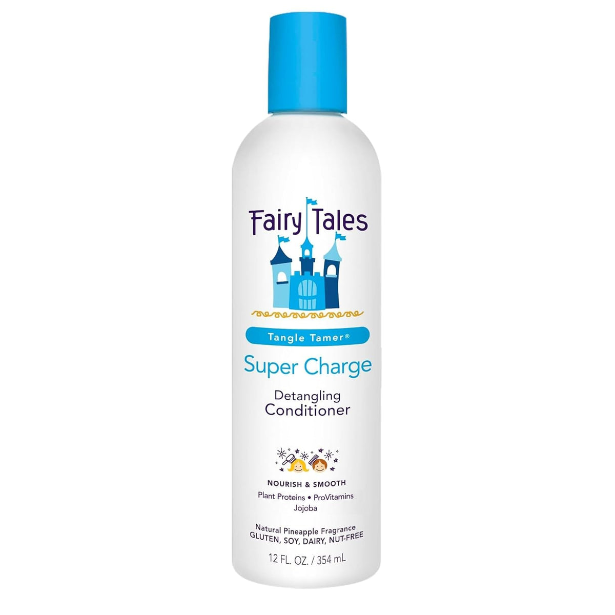 Fairy Tales Tangle Tamer Super Charge - Detangling Conditioner for Kids - Paraben Free, Sulfate Free, Gluten Free, Nut F