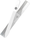 Bona Fide Beauty Czech Glass Nail File (Clear color) with Silver Hardcase