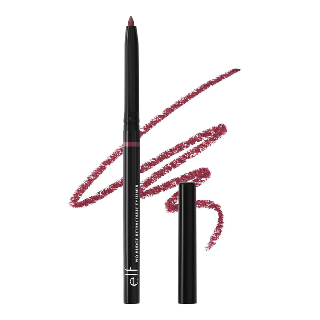 e.l.f. No Budge Retractable Eyeliner, Creamy, Ultra-Pigmented & Waterproof, Creates Bold & Defined Lines, Vegan & Cruelt