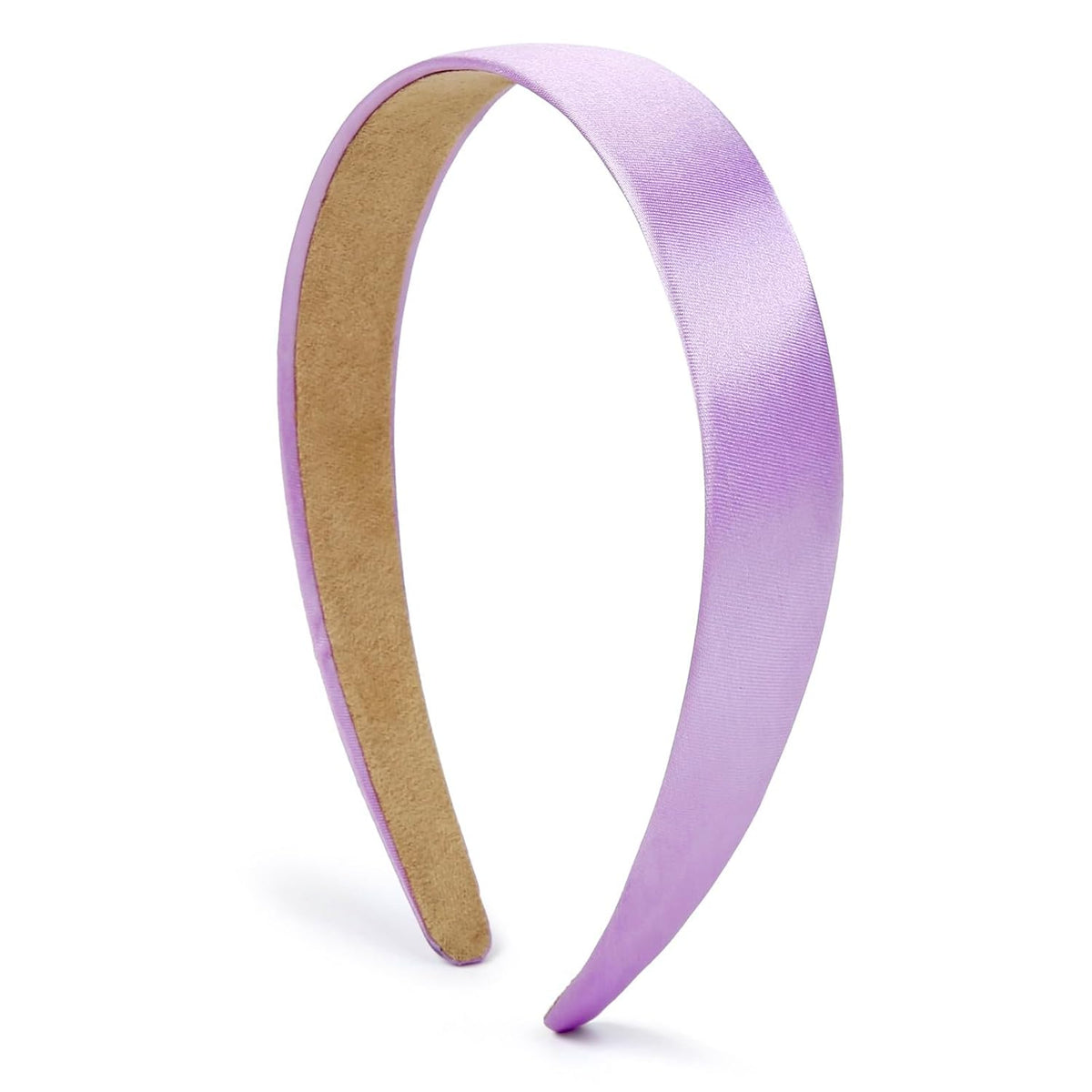 WOVOWOVO Purple Headbands for Women Girls Satin Headband Lavender