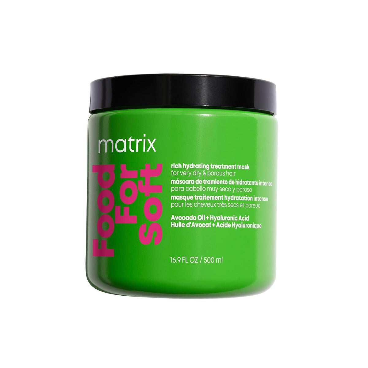 MATRIX Food For Soft Rich Hydrating Treatment Mask - For Dry & Brittle Hair, Adds Shine & Softness, With Avocado Oil & H