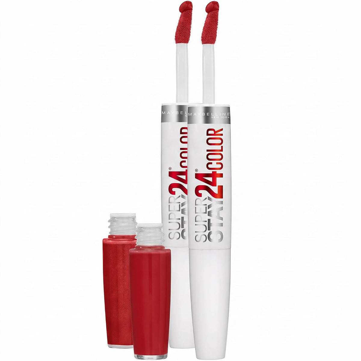 Maybelline Super Stay 24 2-Step Liquid Lipstick, Keep It Red 35