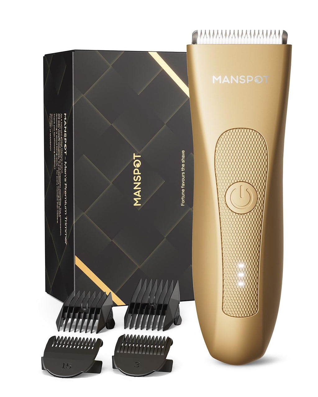 MANSPOT Manscape Groin & Body Hair Trimmer for Men, Electric Pubic Shaver