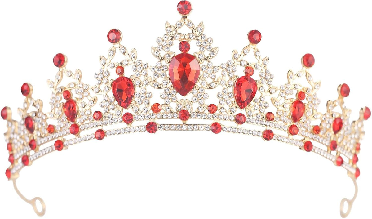 Crystal Crown and Tiara For Women - Rhinestone Headband For Princess Girls,Bridal Hair Accessories For Weddings Birthday