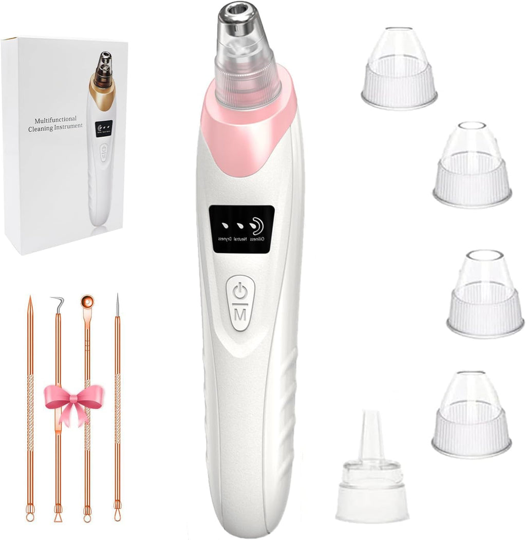 Blackhead Remover Pore Vacuum,Facial Pore Cleaner Blackhead Vacuum (Gold)