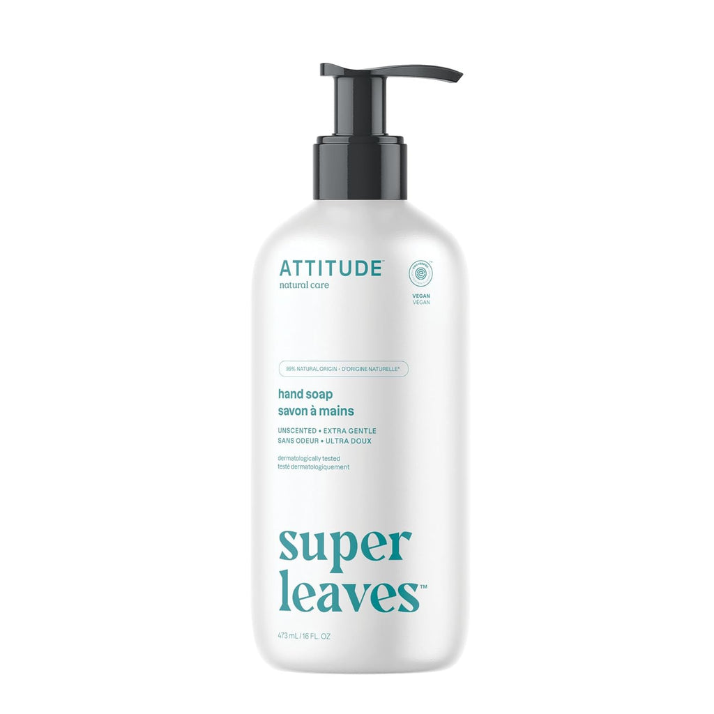 ATTITUDE Hand Soap, EWG Verified, Unscented, 16 oz