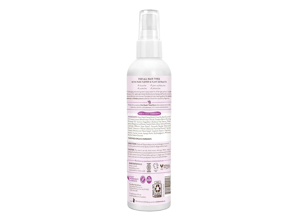 Babo Botanicals, Detangler Instantly Smooth Berry Primrose, 8 Fl Oz