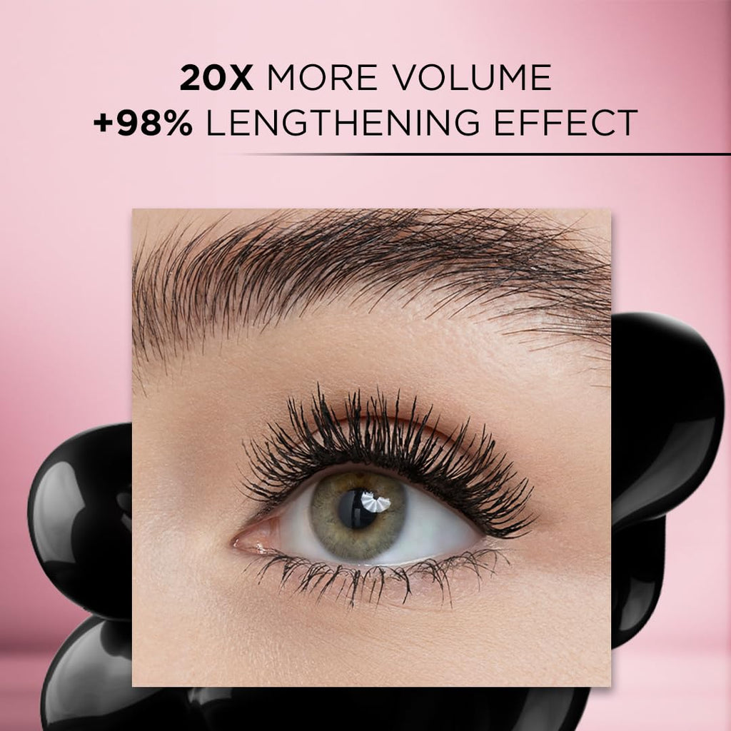 L'Oreal Paris Makeup Voluminous Lash Paradise Mascara, Voluptuous Volume, Intense Length, Feathery Soft Full Lashes, No 