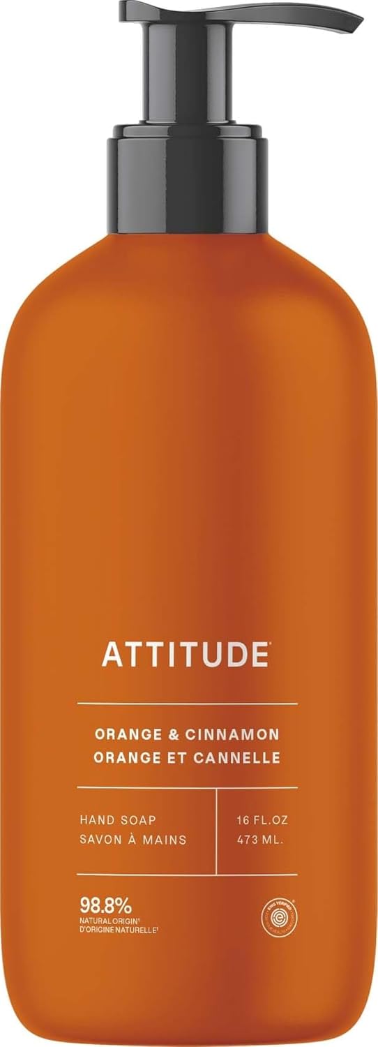 ATTITUDE Hand Soap, EWG Verified, Apple & Spices, 16 oz