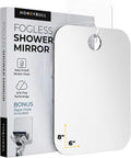 HONEYBULL Fogless Shower Mirror for Shaving, No Drill Mount, Compact 6x8in