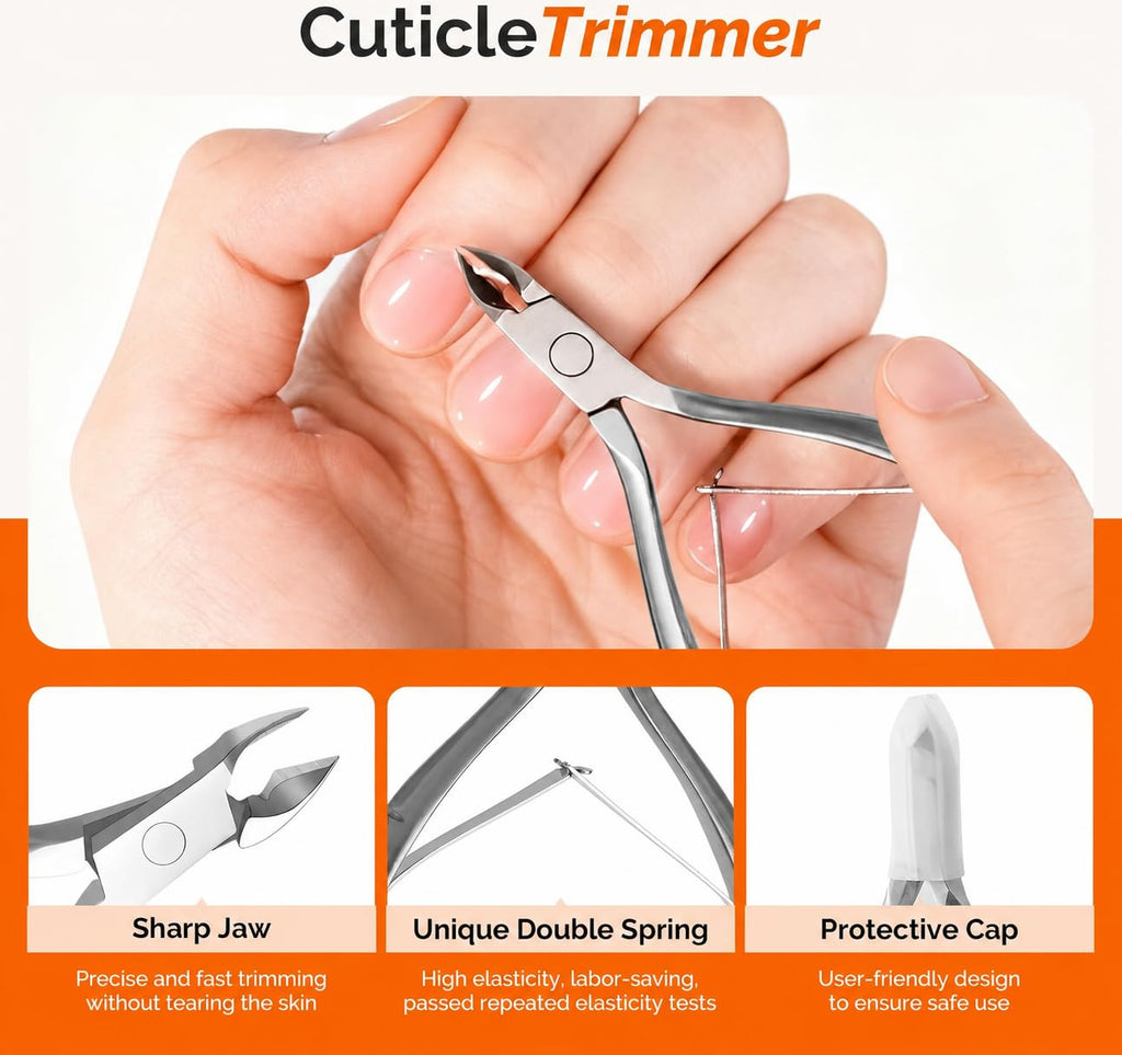 Modelones Cuticle Remover, Nail Kit Cuticle Trimmer Pusher Remover Liquid